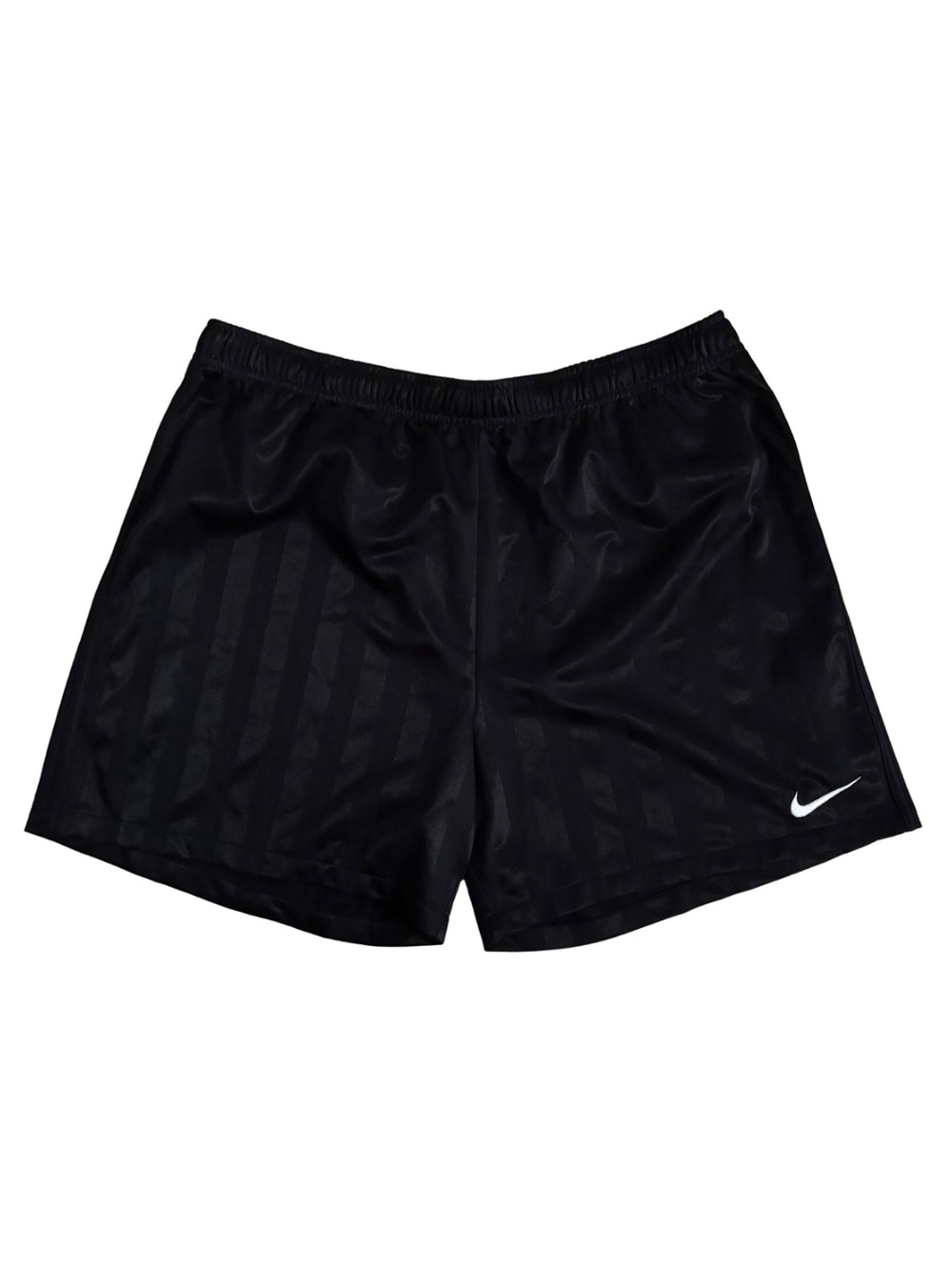Nike Black Athletic Shadow Stripe Shorts with Swoosh